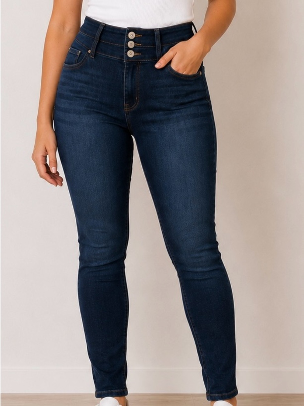 torrid Jeans Size 12R Dark Wash 3 Button Stretch Skinny Jeans